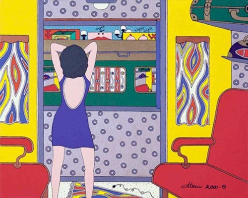 CAMBIAMENTO acrilico su tela 80x100 - 2000