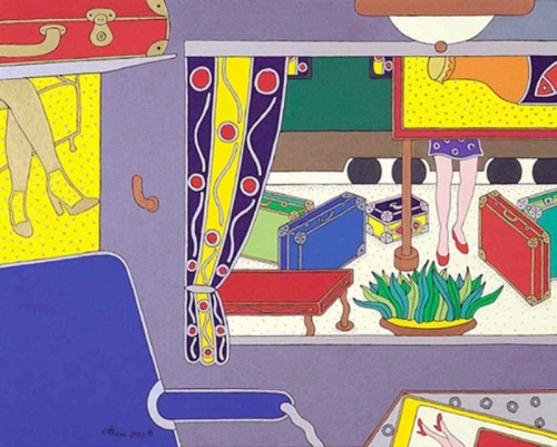 COINCIDENZE acrilico su tela 80x100 - 2000