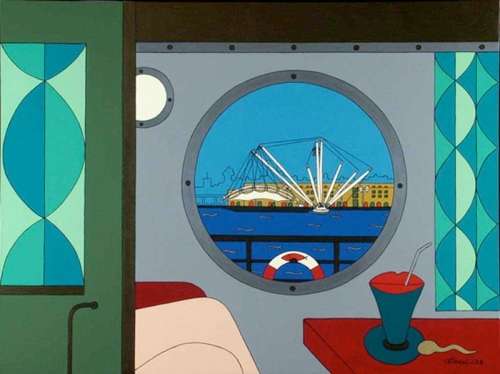 GENOVA acrilico su tela 90x120 - 2003