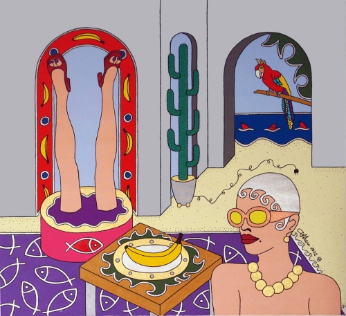 Giampaolo Atzeni_Sotto sopra 2022_100x100_acrilico su tela