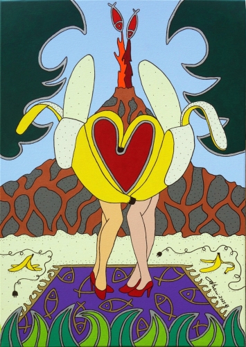 Giampaolo Atzeni_Y Love La Palma_ 2021_100x70_acrilico su tela