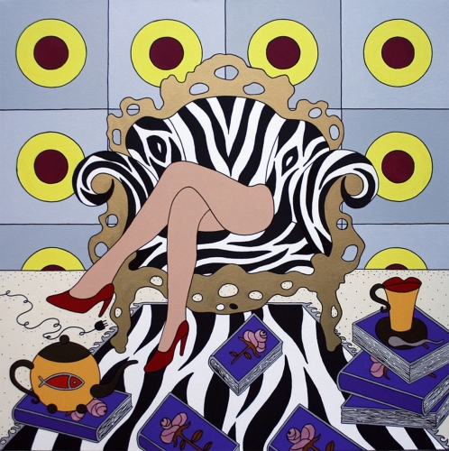 Giampaolo Atzeni__La Poltrona della felicità 2014_100x100_acrilico su tela