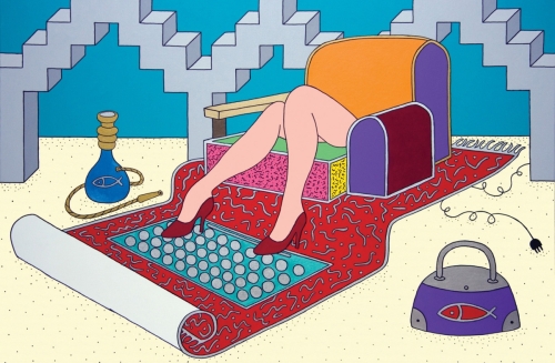 Giampaolo Atzeni__Tapetto Volante 2011_80x120_acrilico su tela