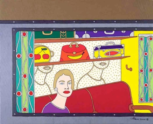 LAMANTE acrilico su tela 80x100 - 2000