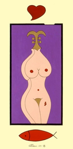 VIOLA acrilico su tela 120x60 - 2003